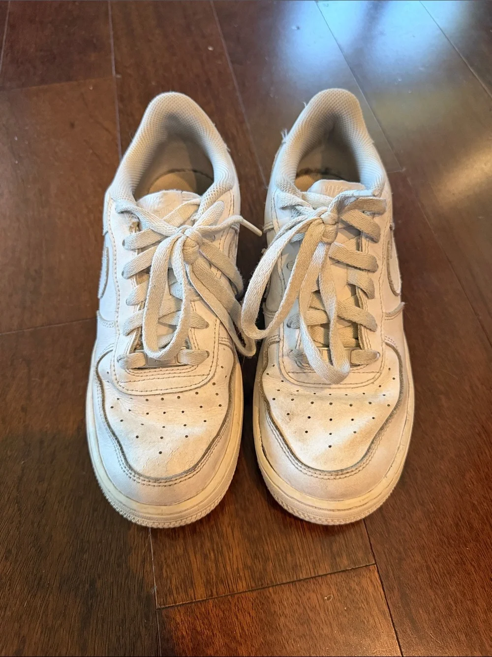 Nike Kids Cream/White Low-Top Sneakers